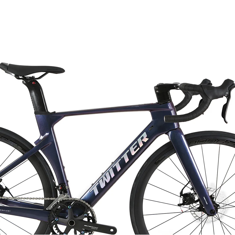 Twitter R10 ロードバイク Carbon Fiber 24 Speed Road Bike with Disc Brake & EPS Technology
