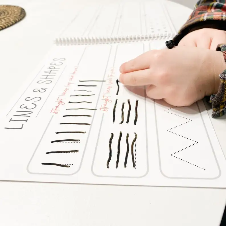 Custom Pattern Trace Erase Alphabet Workbook Tracing Letters Book for Kids