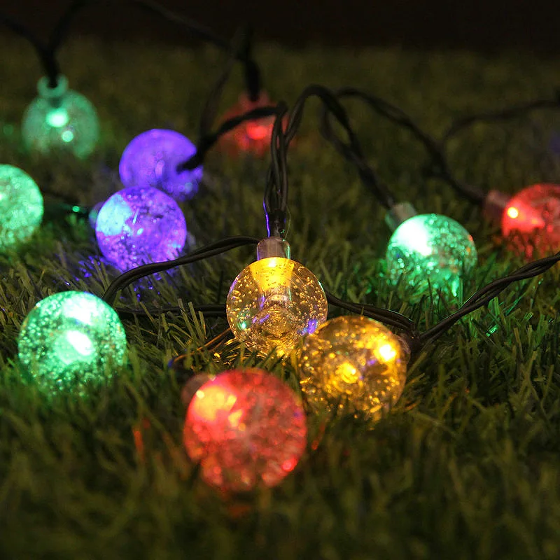 outdoor led bubble crystal ball christmas decorative lighting 50