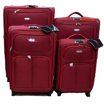 2 Wheel 20 24 28 32 Trolley 4 Piece Soft EVA 600D Fabric Lightweight Luggage Sets Cheap Price Travel Trolley Suitcases Set