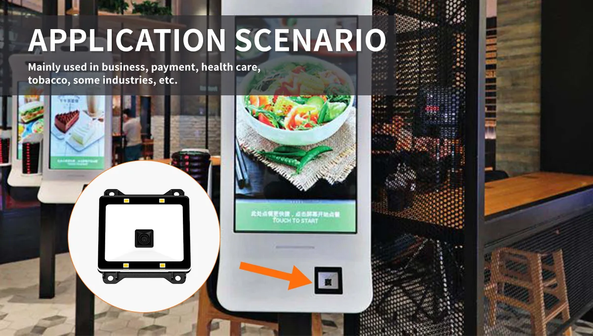 Henex Programmable CCD 1D Barcode Scanner Wired Access Control QRcode Reader Module Android & IOS Application