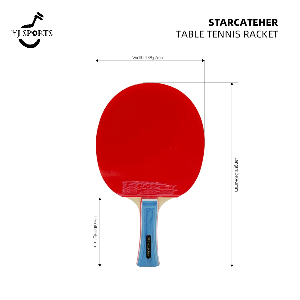 Ракетки для настольного тенниса YJ 5 слоев серия созвездий пинг-понг ракетки из чистого