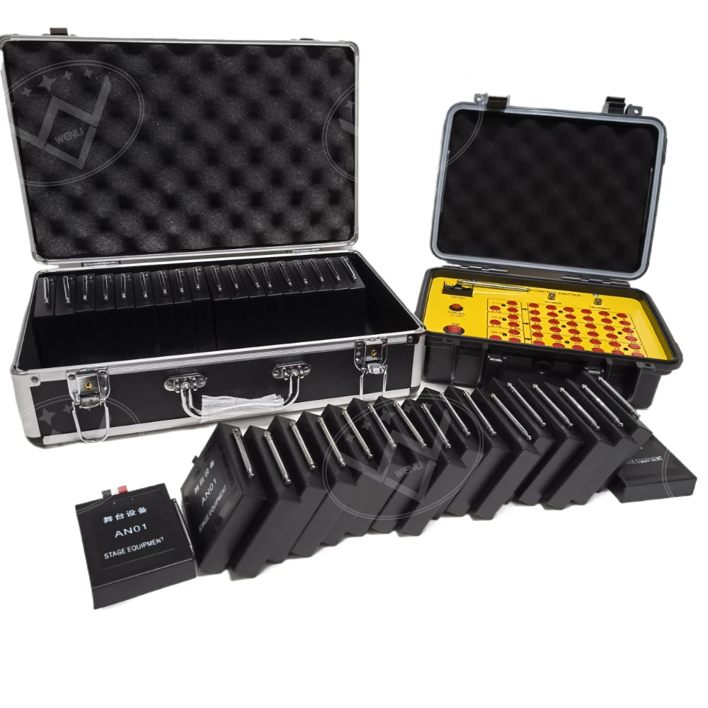 CE Passed Remote Control 36 Cue Professional Fireworks Firing System Salvo Sequential Fire Rechargeable Firing System