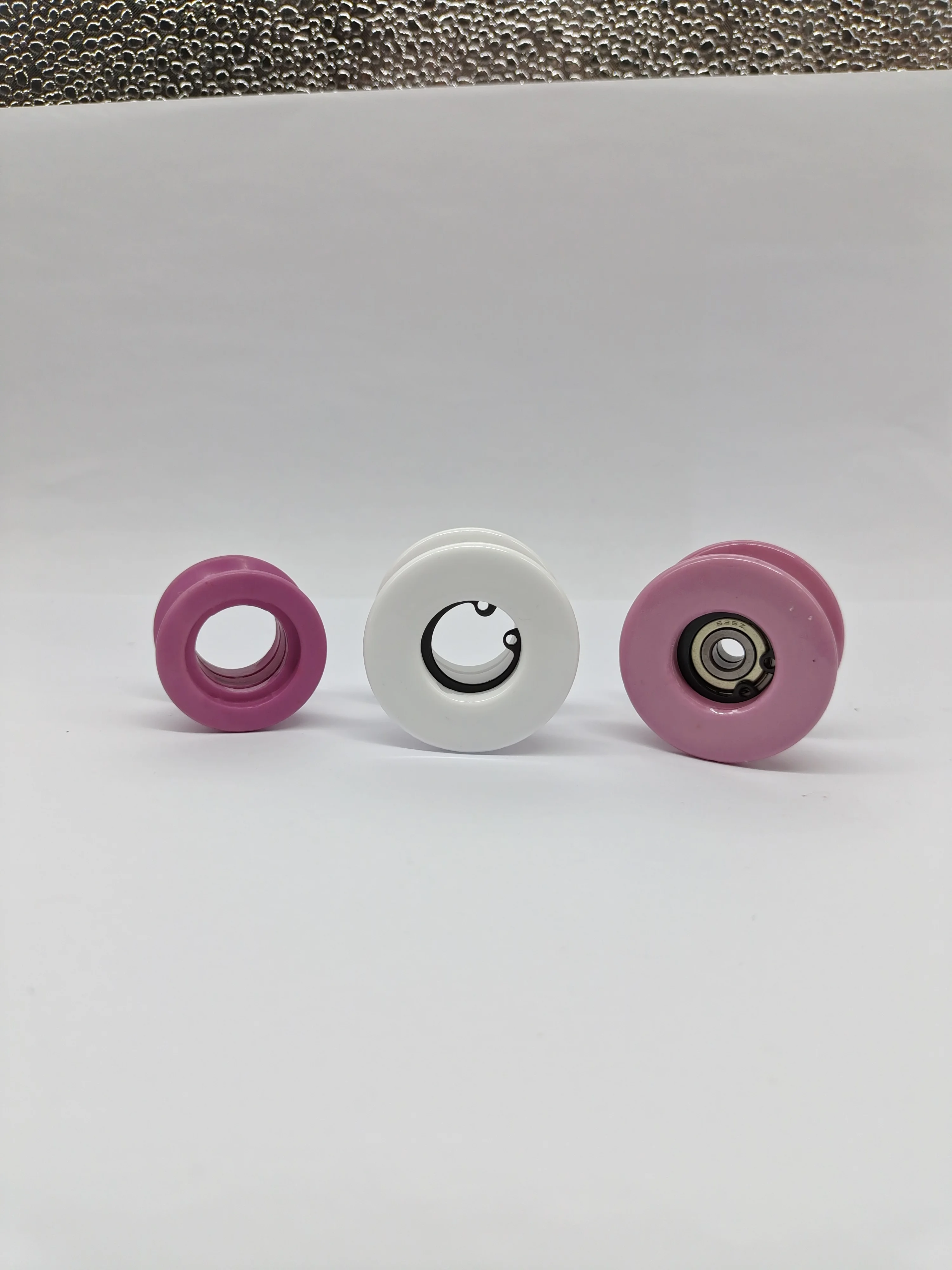 32mm Alumina Ceramic Wire Cable Guides , Pulley Ceramic Wire Rollers