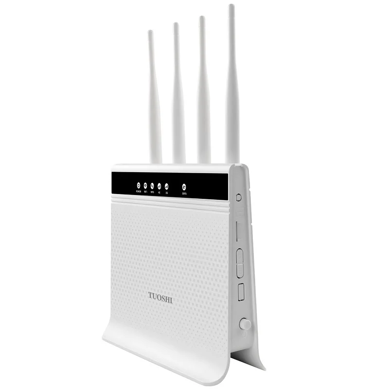 4G Router External Antenna Dual Band 1200Mbps WiFi Hotspot Wireless Wifi  Router WAN LAN Broadband With Sim Card Slot