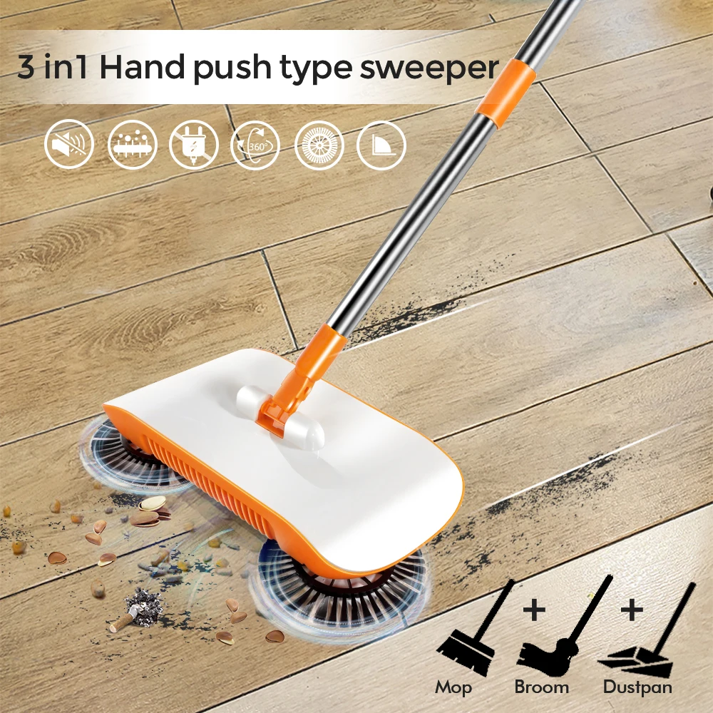 Masthome  Automatic Magic Spinning PP Super Clean Electric Broom 360 Rotating Sweeper Spinning Highly Efficient Magic Broom