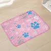 Huellas de patas de copo de nieve rosa (antideslizantes)