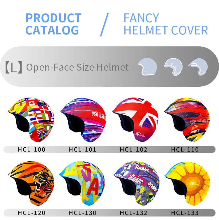 Just Arrived Changeable Custom Fancy Helmet Skins Soft Open Face Helmet