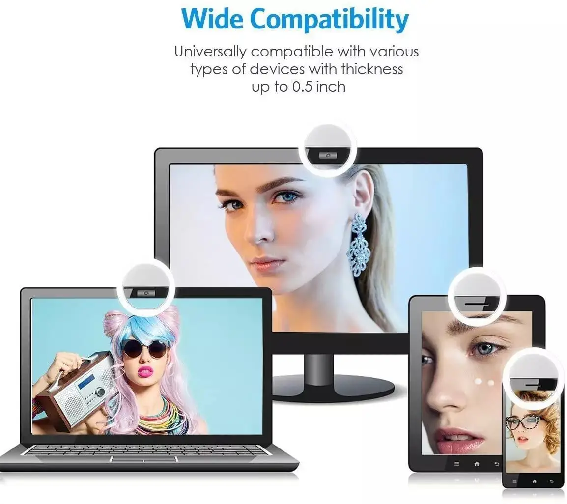 2023 Mobile Phone Accessories Portable Led Ring Mini Fill Light Selfie