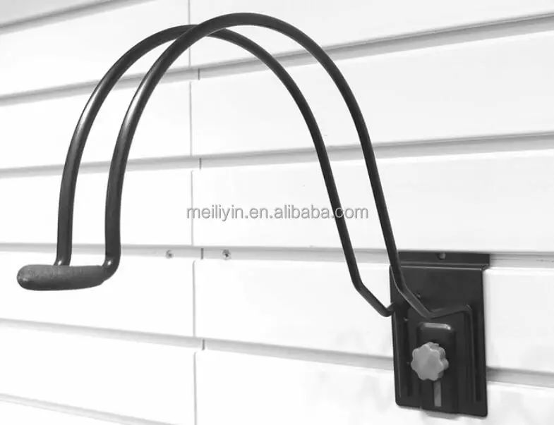 Retail Shop Wall Mount Helmet Hanger Metal Slatwall Motorcycle Helmet