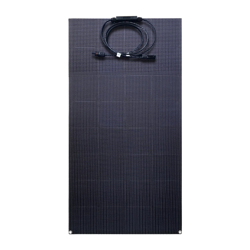 Factory Durable Monocristalline Solar Panel Full Black Soft Flexible Solar Panel Panneaux Photovoltaique Bifacial Solar Panel