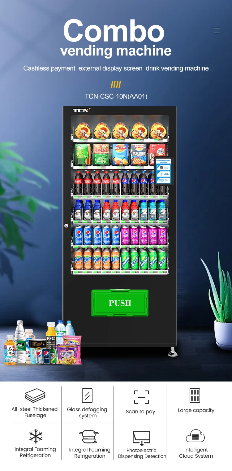 Tcn Vending Machine Wholesale Cashless Vending Machine For Snack
