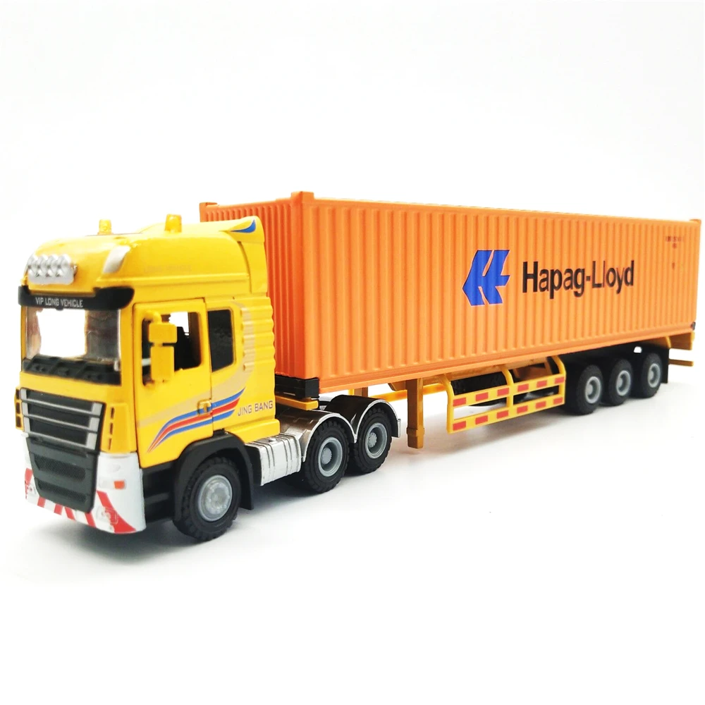 28cm Hapag-Lloyd mini container truck model 1:50 container truck model cadeaus O.A.S schip model