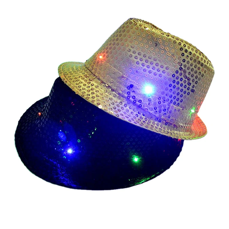 led fedora hat