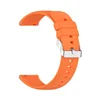 Ceinture orange C4-boucle argentée