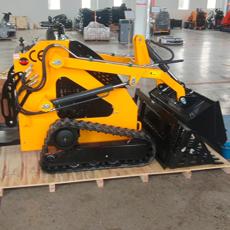 PENGIRIMAN GRATIS Skid Steer Loader Mini Skid Steer CE\/EPA Grosir China Track Skid Steer Mini Loader Bucket untuk Dijual