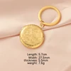 Round gold with pattern