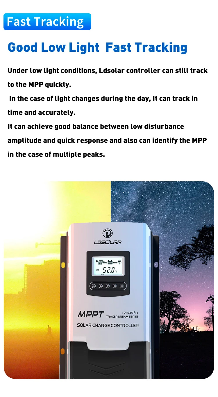 Ldsolar Battery Solar Charge Controller Mppt 60a 80a Mppt Solar Charge