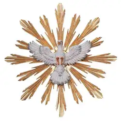 Design Toscano Scultura Murale Colomba Della Pace – Opera In Marmo-Resina, 35,5x7,5x35,5 Cm, Fatto A Mano - 3