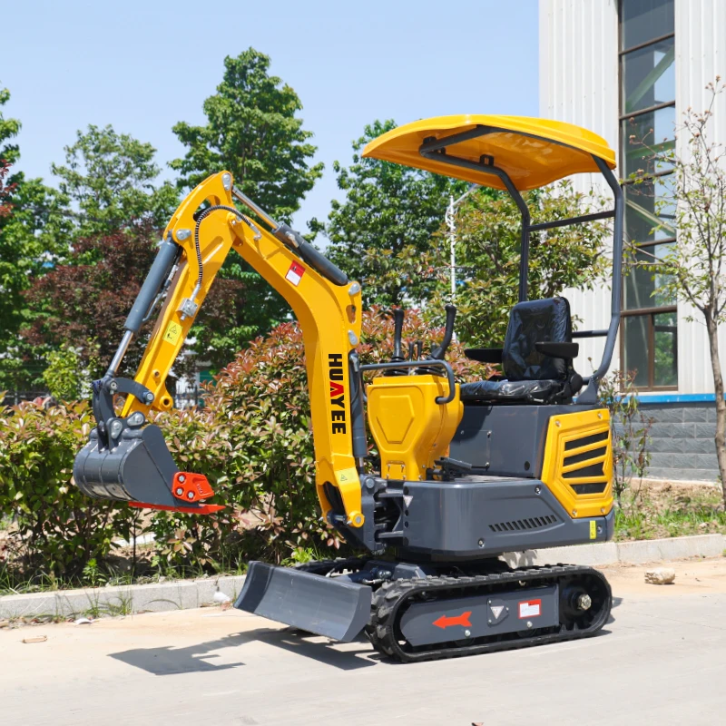 HY12 Mini Crawler Excavator With Good Running Condition Multifunctional Micro Mini Excavator With Rotary Arm Mini Diggers