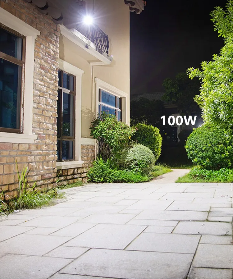 2021 LED Solar Flood Light High power Energy Saving Outdoor ip67 waterproof 25w 40w 60w 100w