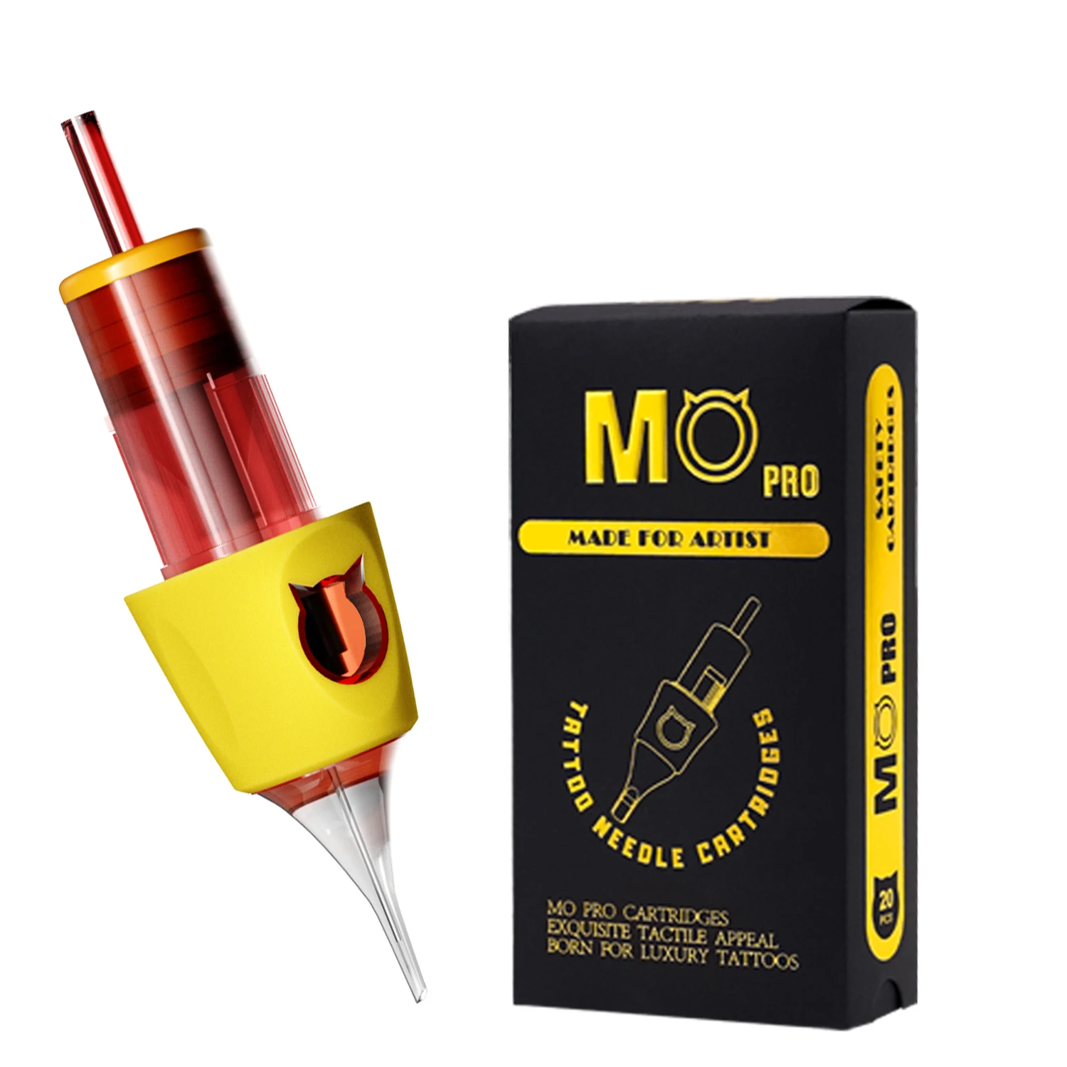 10 Stück Tattoo-Nadeln RL/RS/M1/RM – Für Permanent Make-up & Tattoos, 9RL, Gelb