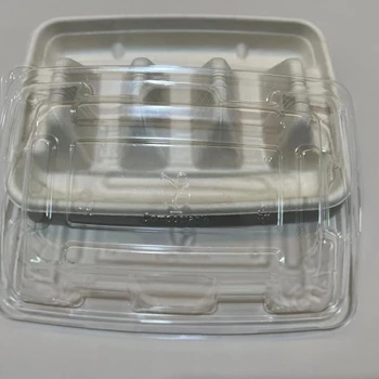 Microwavable bagasse compostabe taco holders 240611