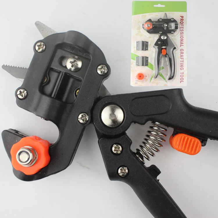 Grafting Tool With 2 Blades Scissor Anti Slip Grip Metal Pruner