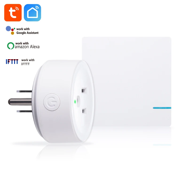 Wifi Smart Plug Outlet Compatible with Alexa Google Assistant App