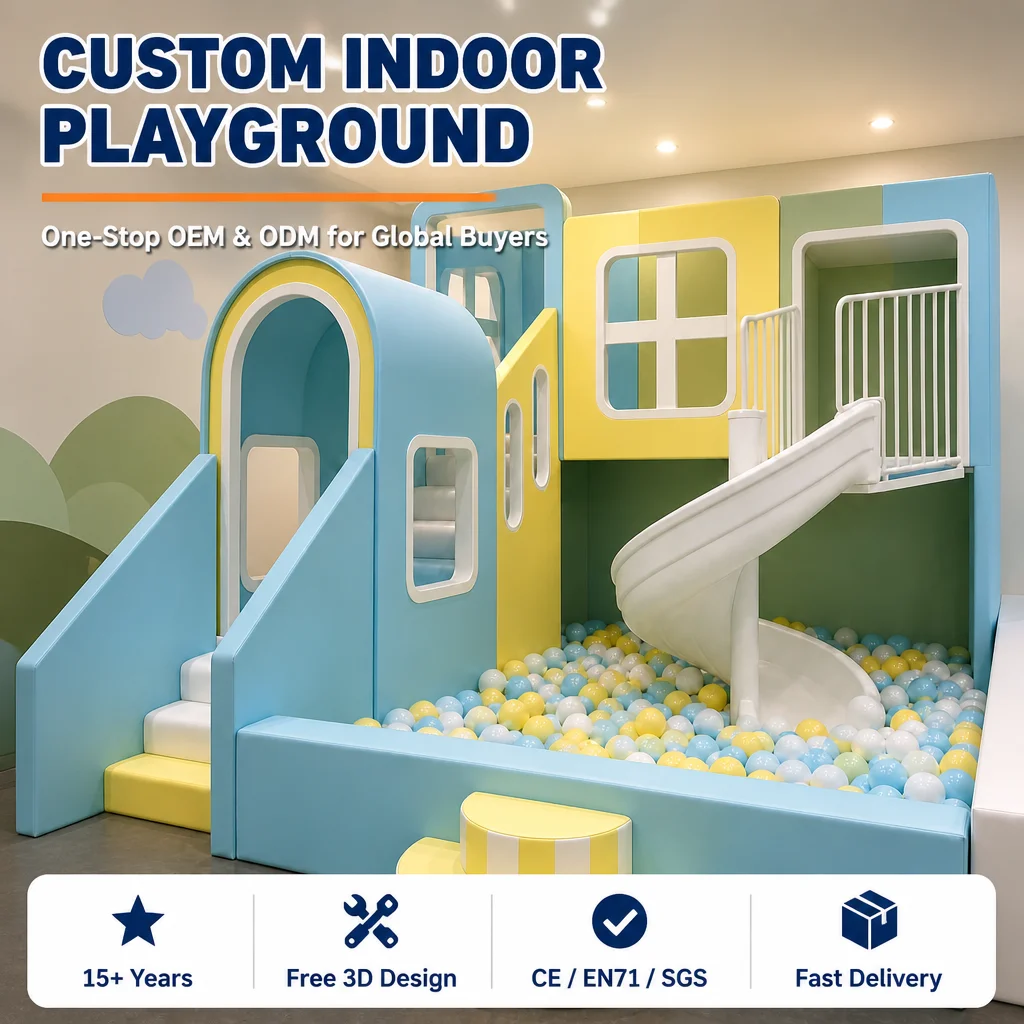 Indoor Naughty Castle Kids Soft Play Equipment CE Certified Ball Pool Slide Climbing Wall for Commercial Play Zone