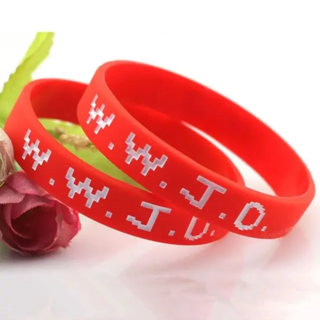 Factory Custom WWJD Bracelets What Would Jesus Do Christian Bible Silicone Wristband Bracelet  Bangle Church Gifts Baller