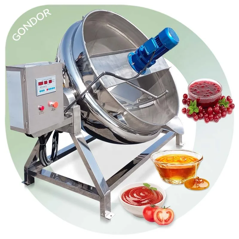 100 Cooker High Pressure Double Jacket Stirring Grade Planetary Mixer Pot Electric Food Cook Boiler for Meat