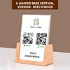 Base a U Versione verticale - Legno di faggio