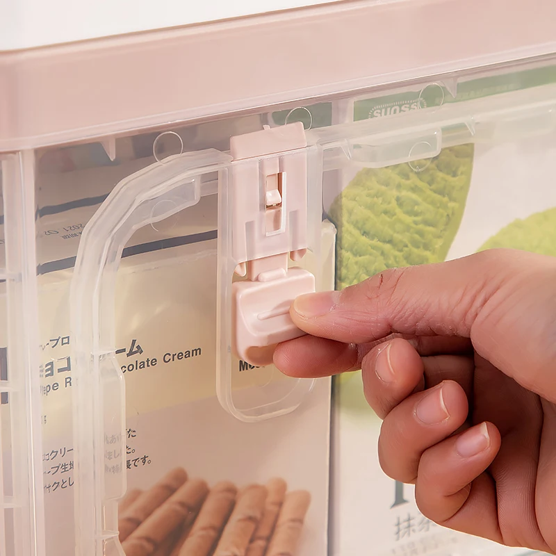 Durable Transparent Stackable Storage Case Clear Foldable Storage Box With Front Open Door Plastic Folding Storage Box