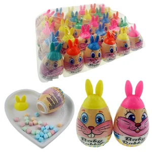 Hot Selling Custom Lovely Rabbit Surprise Egg Toy Candy