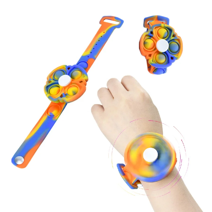 Flower Shape Bubble Sensory Toy Tie Dye 