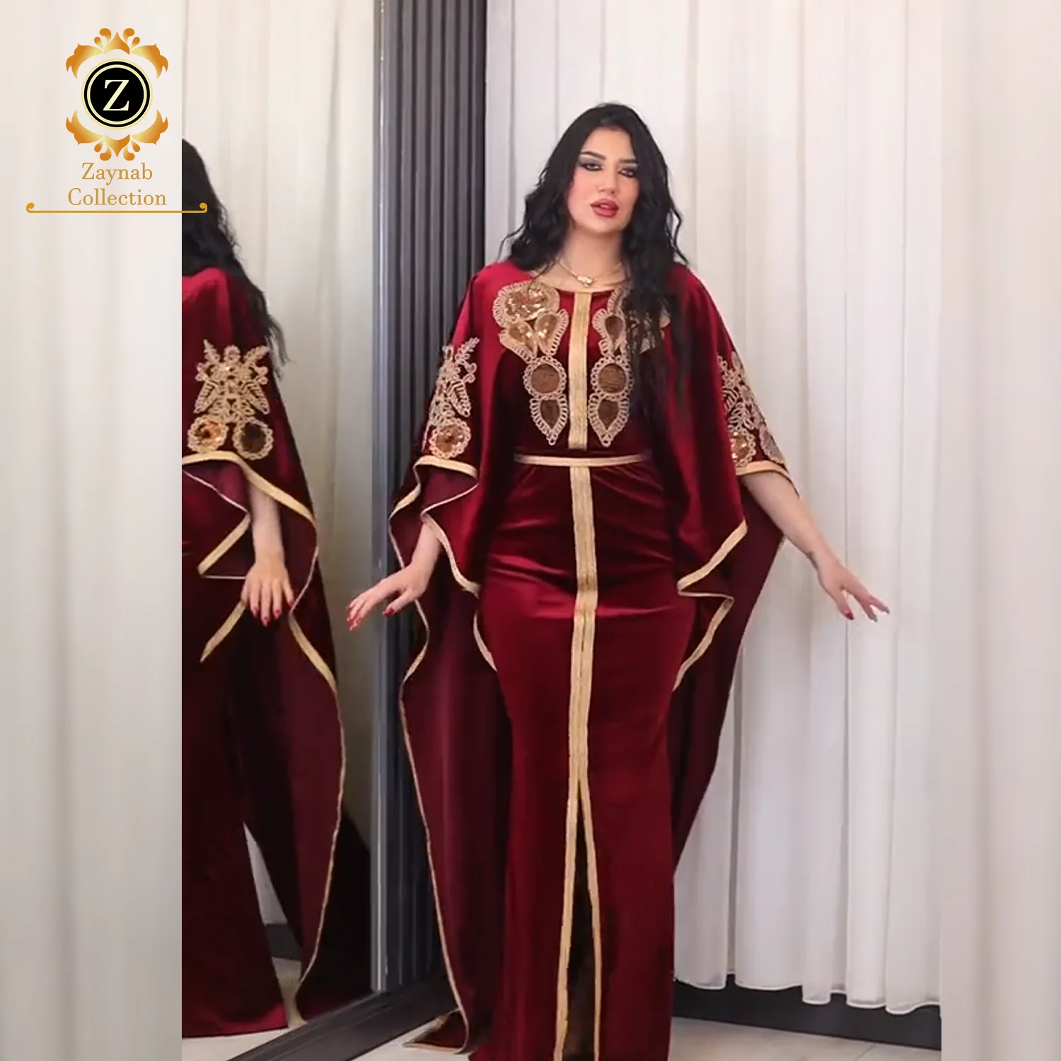 Zaynab Evening Dress Wholesale Open Abaya Arabic Saudi Women