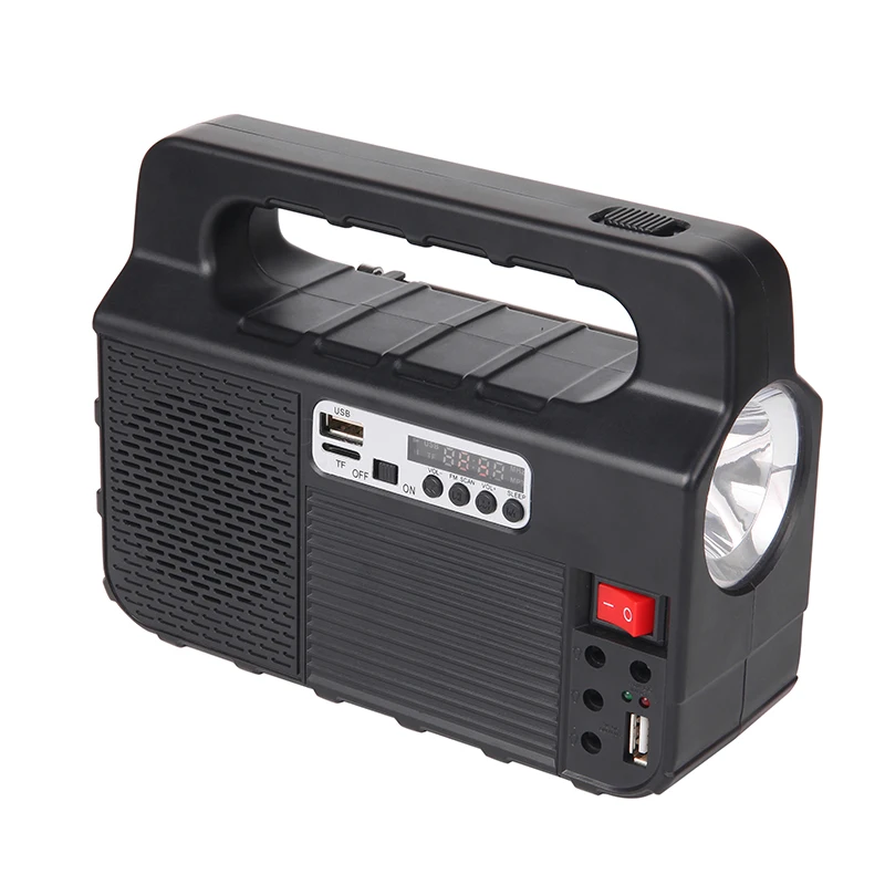 Multifunction Solar Light System Radio Speaker 6V 3W Panel Solar Kit Solar Home System for Camping