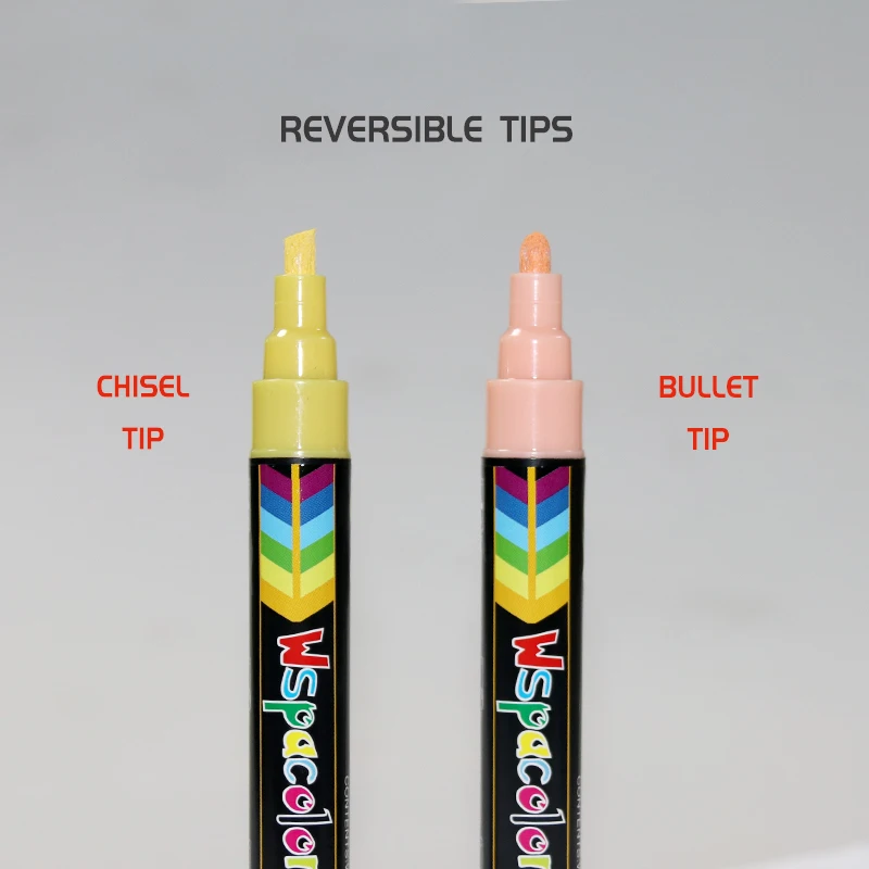 
 Неоновые жидкие маркеры для мела, ручки для непористых меловых досок, бистро досок, стекла и окон, 18 упаковок  