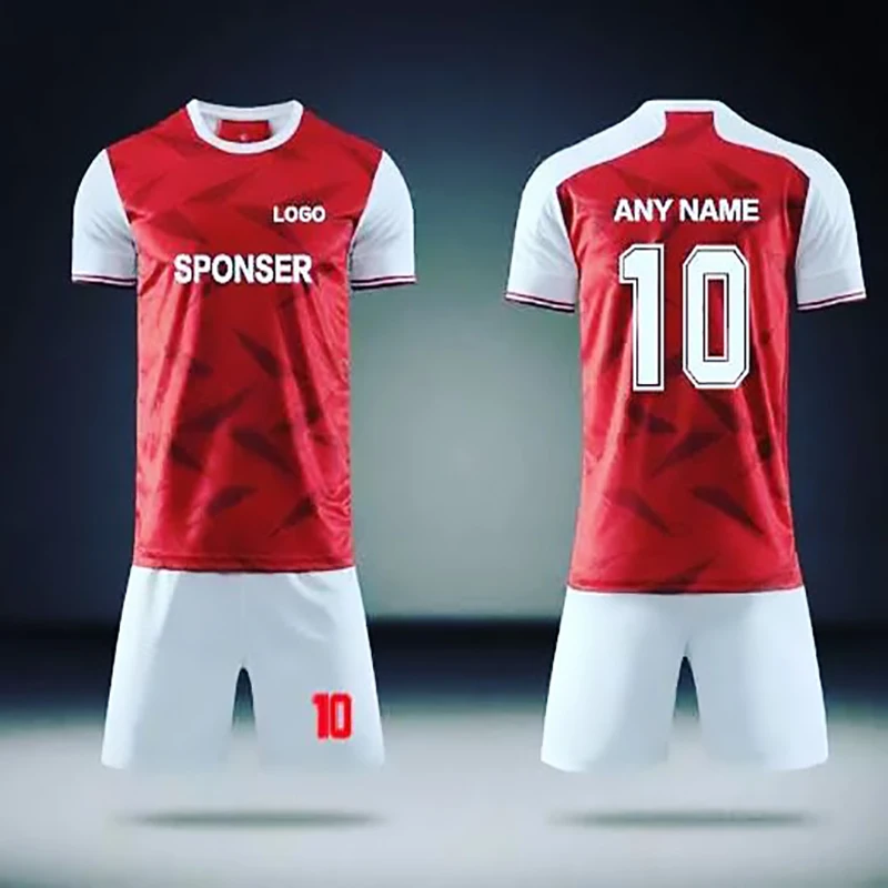 Team Custom Soccer Uniform Set Blank Jerseys Printing Number Name