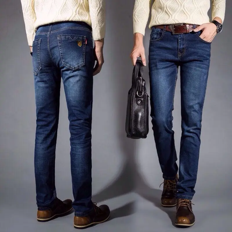 Wholesale Fashion Middle Waist Stretch Casual Jeans Custom Man Cotton