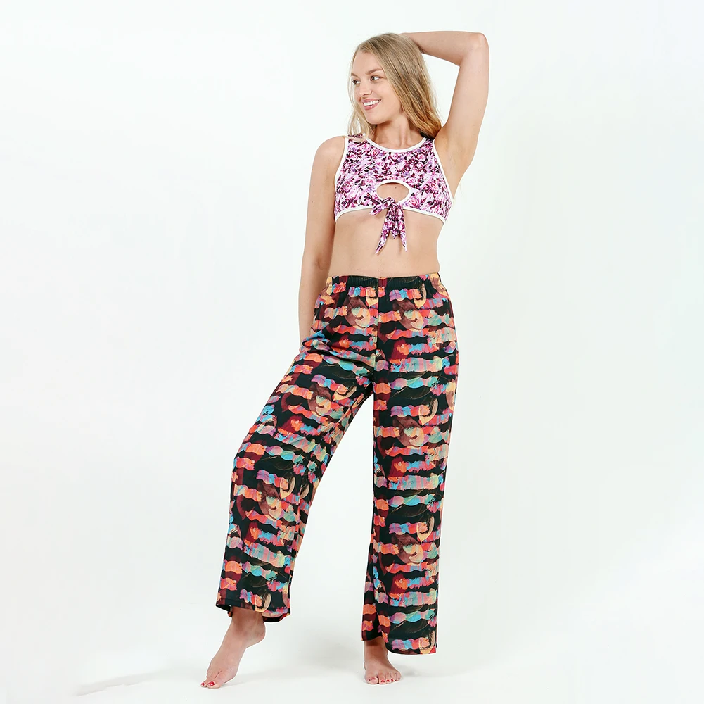 Women Plus Size Colorful Light Printing 