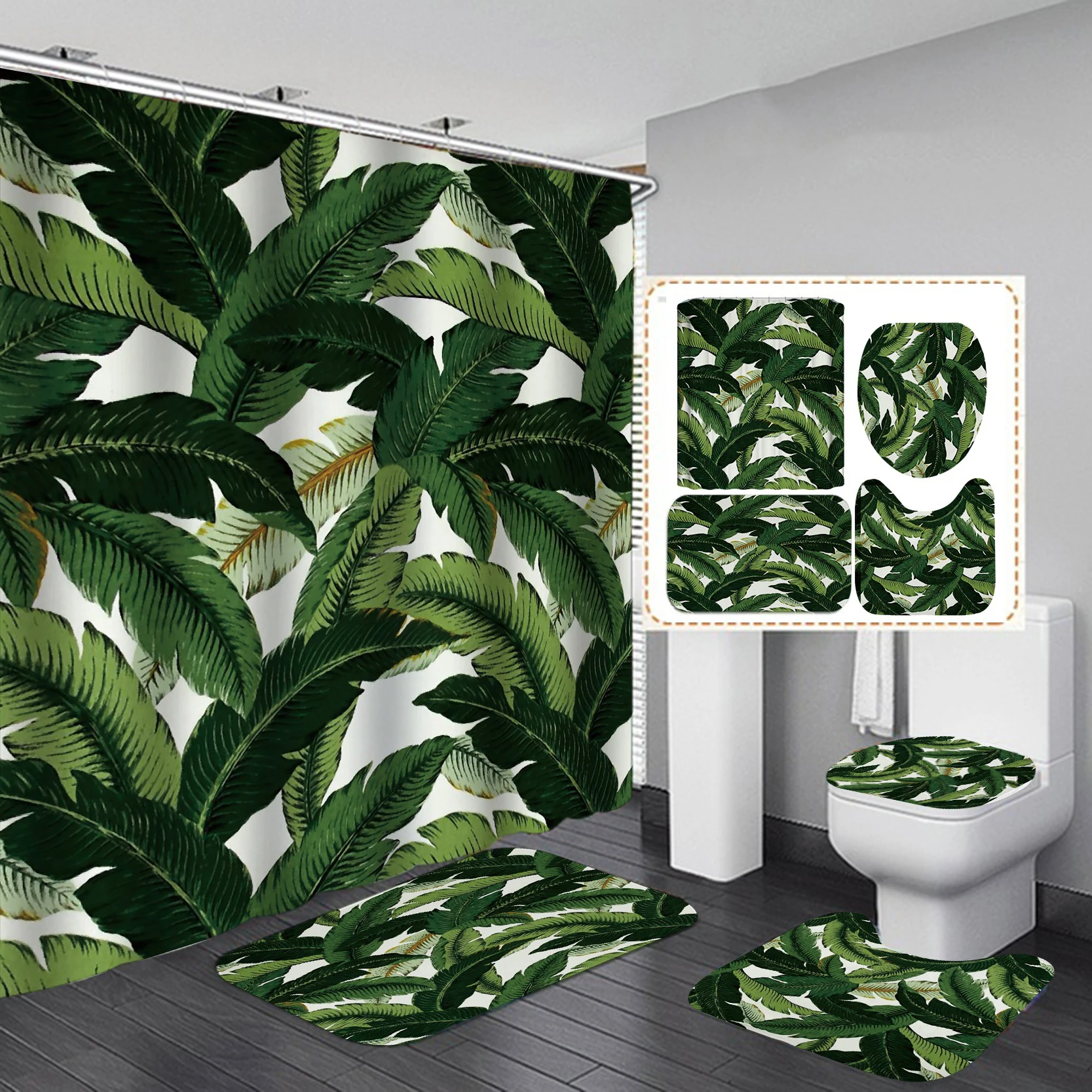 New Arrival Waterproof African American Women Shower Curtains for Bathroom