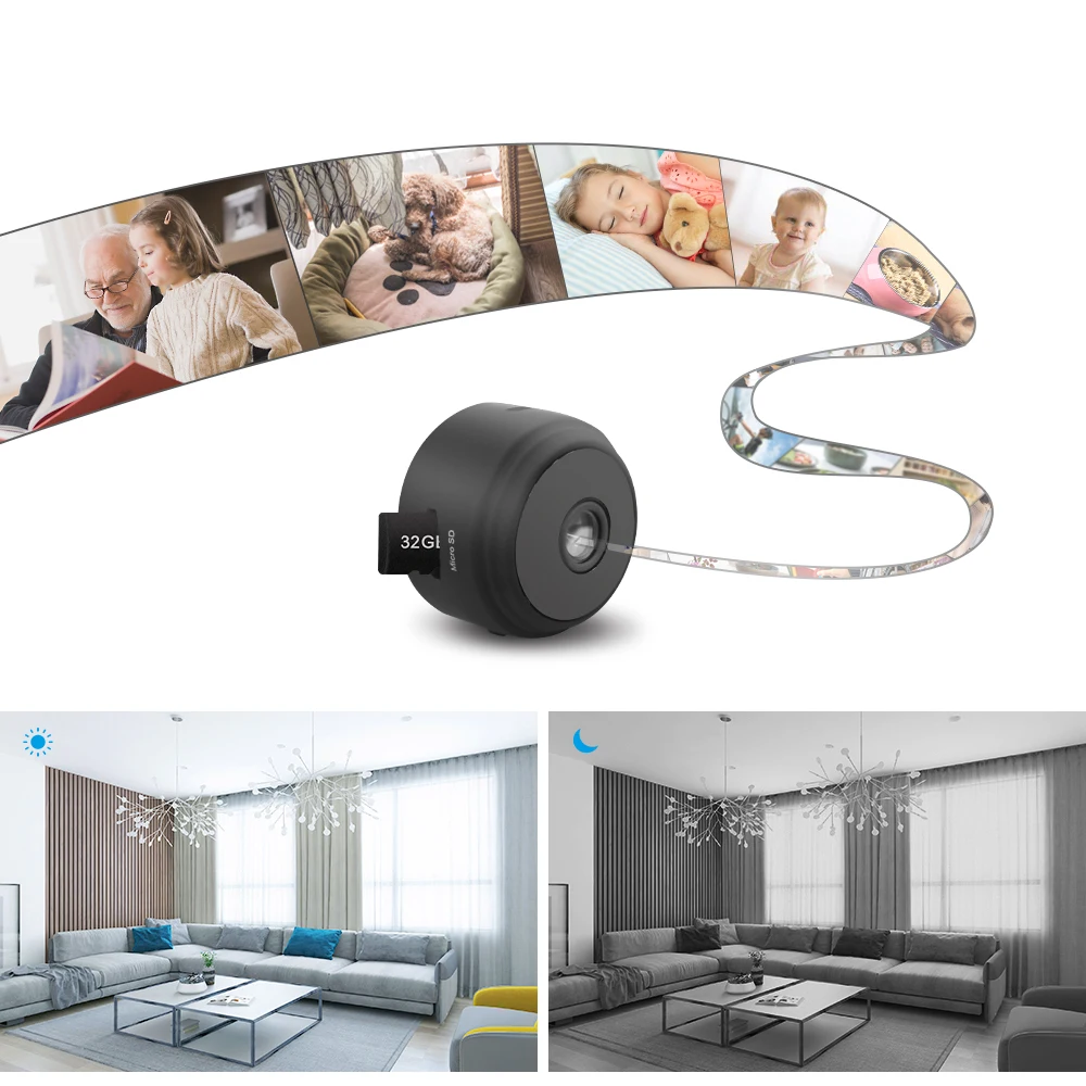 Home WiFi Network Security CCTV Camera Wireless Battery Powered Pan Tilt Baby Monitor Camera