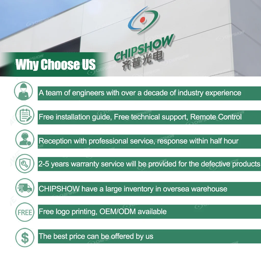 Chipshow P2.6 2.6Mm Turnkey Led Video Wall System Package Indoor Curved Rental Display Exhibition Booth Stage Screen Panel