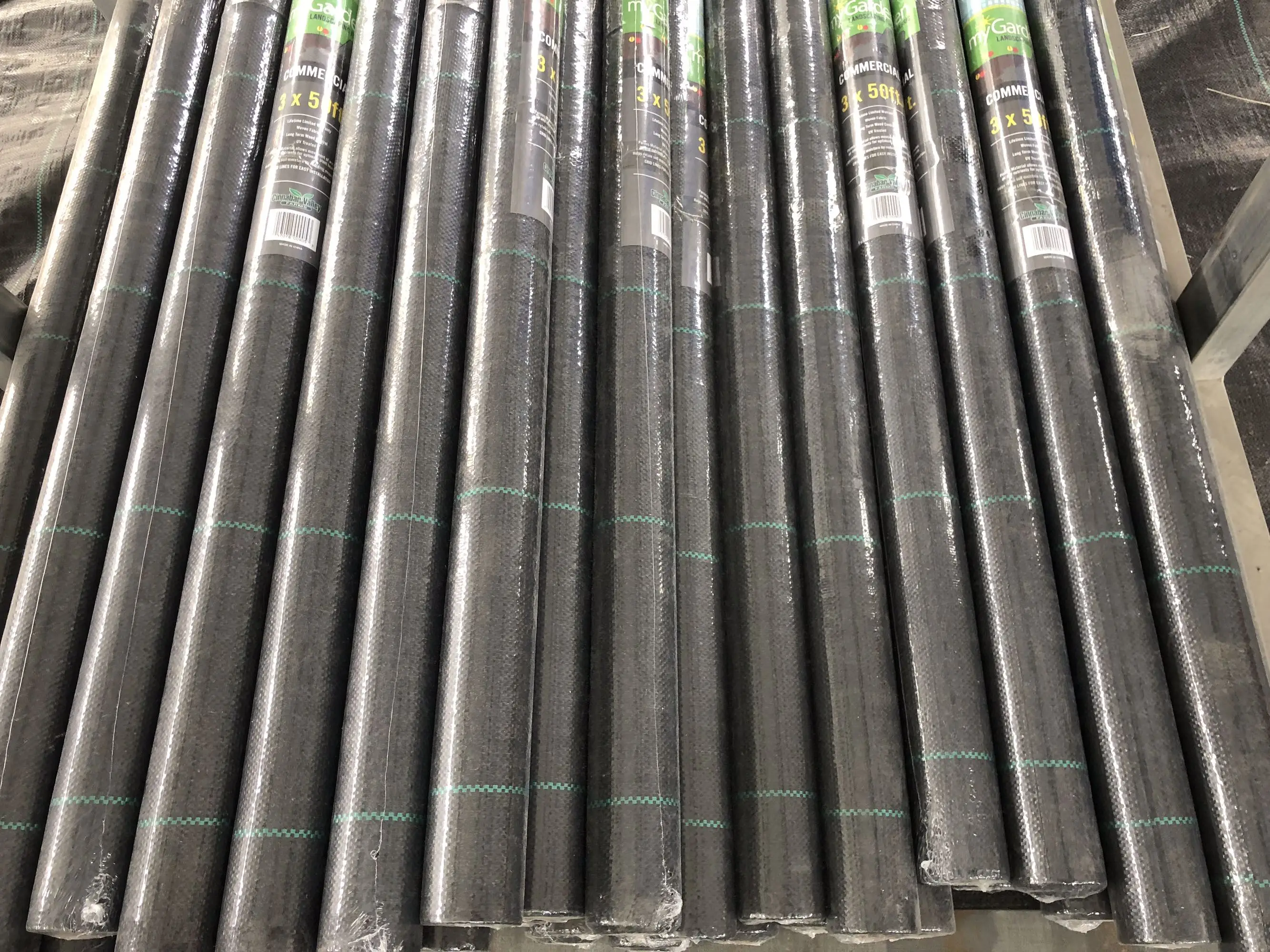 Sheet Woven Weed Control Fabric 2m X 10 Piece - UV Stabilised Black Heavy Duty Landscape Ground Cover Membrane Weeds Killer