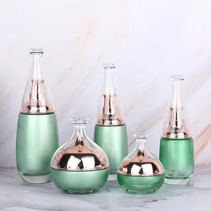 Factory Wholesale Cream Lotion Serum Bottle Jar Luxury Cosmetic Container Glass Bottle