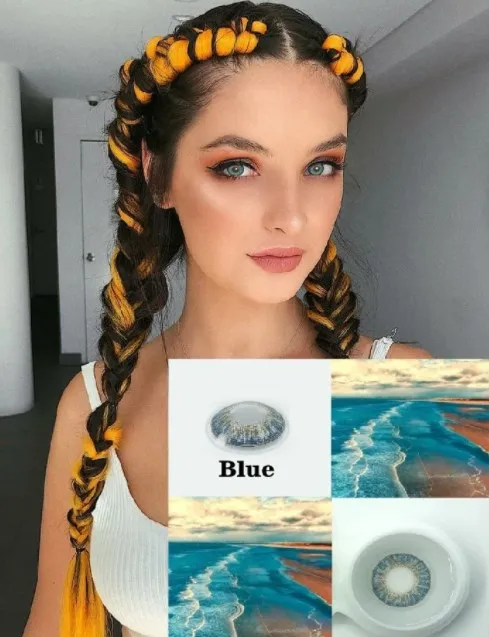 Лидер продаж натуральные контактные линзы 3 тона лучшие цветные оптовая продажа контактных линз для