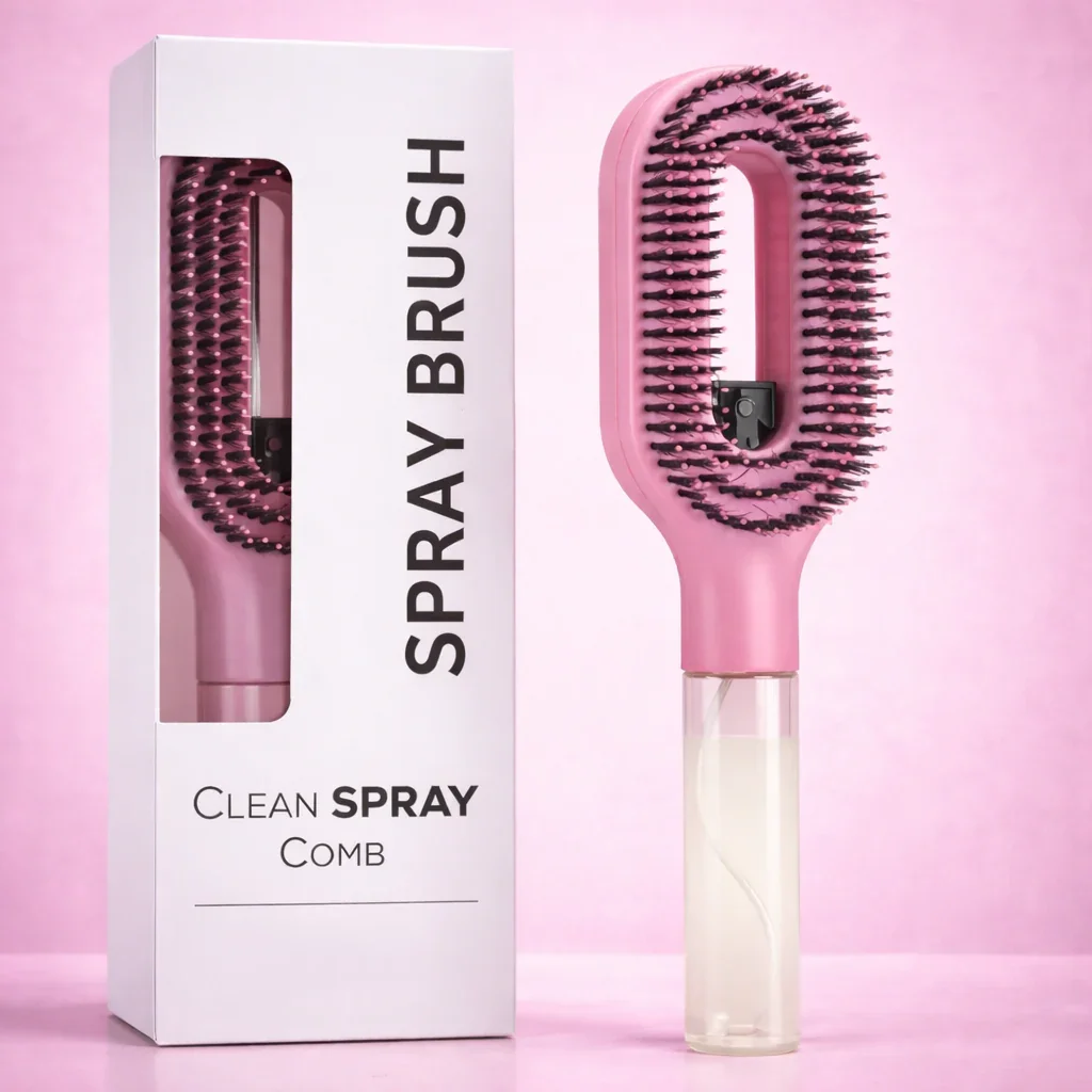 Refillable Liquid Hair Styling Spray Comb