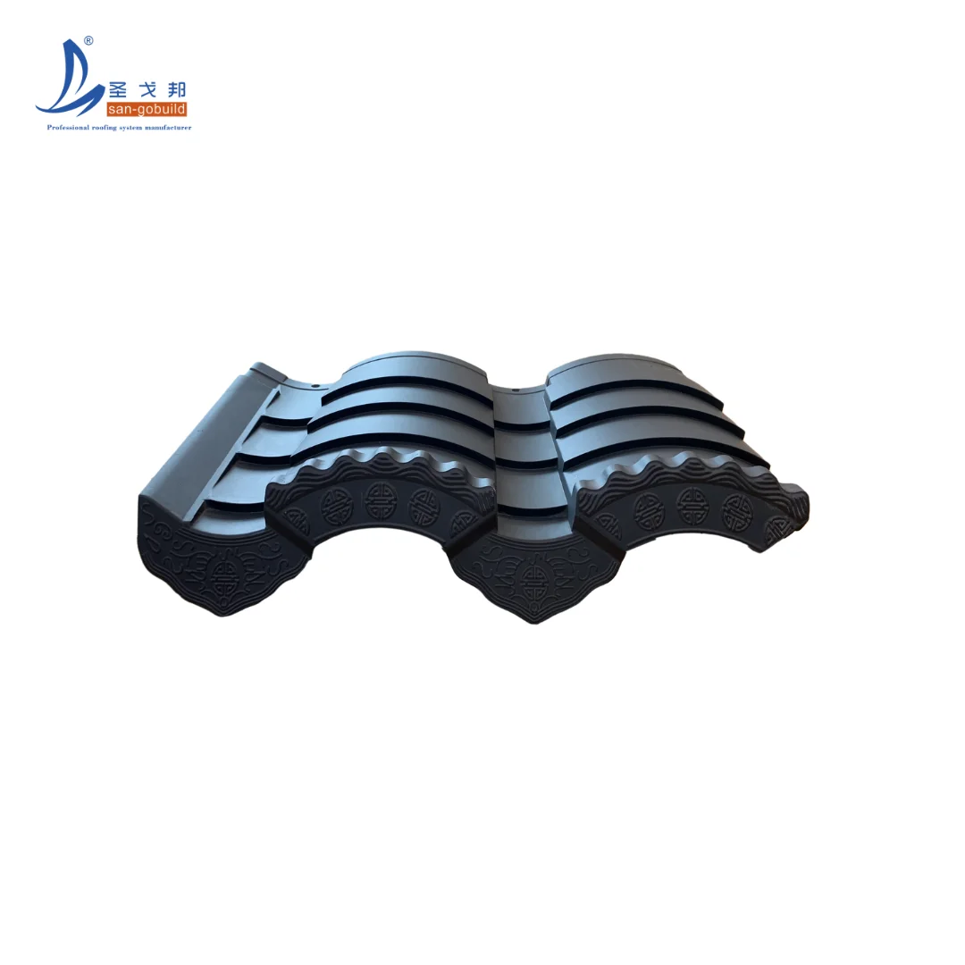 Traditional Chinese Architecture Pagoda Roofs Curved Eaves Decorative Roof Tiles